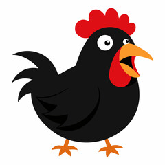 angry chicken illustration