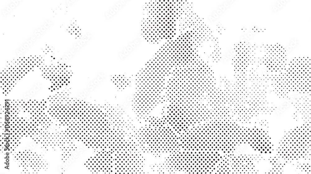 Aufkleber vector abstract halftone texture effect. abstract monochrome halftone background. wide vector illust