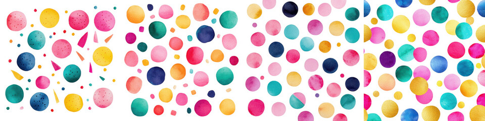 Vibrant Multicolored Abstract Background with Playful Dots Circles and Spots  Colorful Digital Pattern Perfect for Packaging Design Website Backgrounds Banners Invitations and Graphic Design Projects