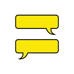 speech bubble icon set