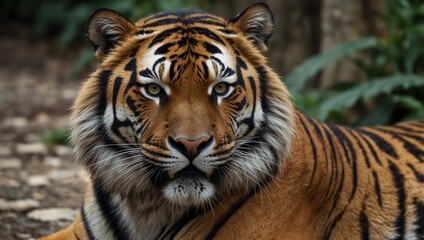 Fototapeta premium tiger in the zoo