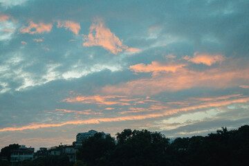 Fototapeta premium sunset in the mountains