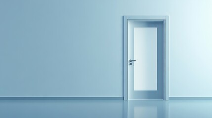 Modern Door with Frosted Glass Inserts