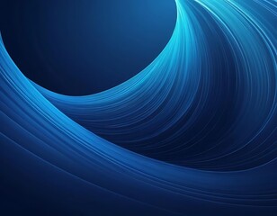 Abstract Blue Curving Lines Design Background