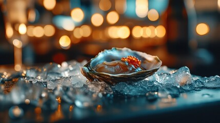 Oyster on Ice with Caviar.