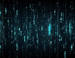 Abstract Digital Data Stream Falling Background