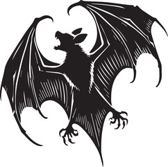 Bat with wings