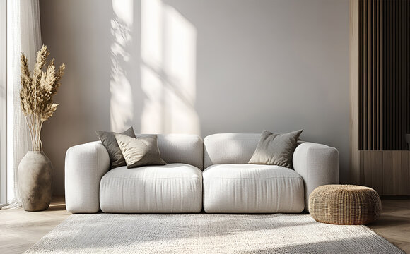 Modern living room with interior design