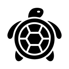 Obraz premium Monochrome Turtle Icon Vector with Minimalist Silhouette Design for a Clean and Modern Look