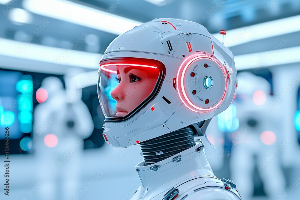 Poster a virtual assistant chatbot performing computing tasks related to stock.