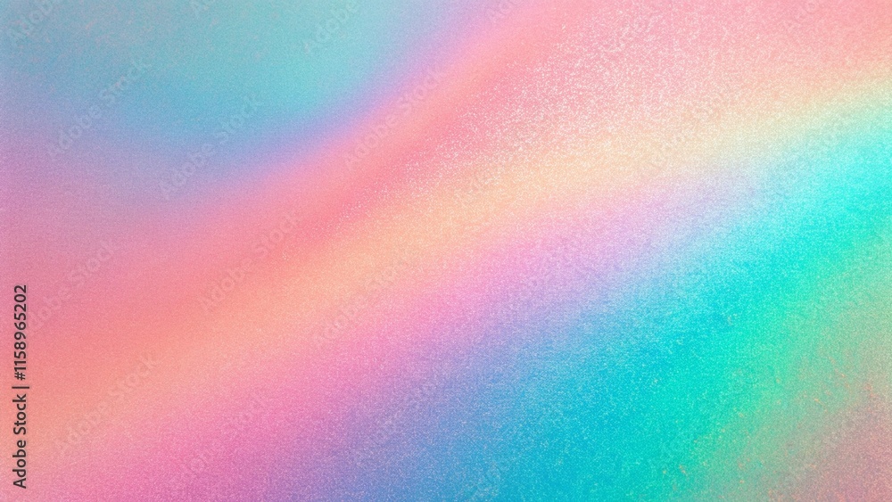 Poster abstract pink pastel holographic blurred grainy gradient background texture. colorful digital grain 