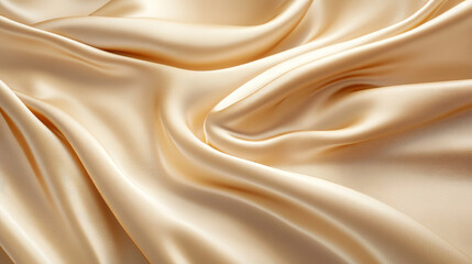 Obraz premium Black silk fabric top view scene luxury wave vector banner background. 3d satin cloth border for beauty product mockup decoration. Dark cosmetic stage premium concept with draping material.