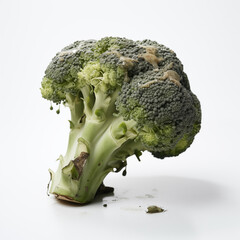 Moldy Broccoli Closeup Spoiled Vegetable Food Waste