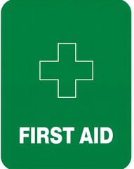 Fototapeta premium First Aid Sign