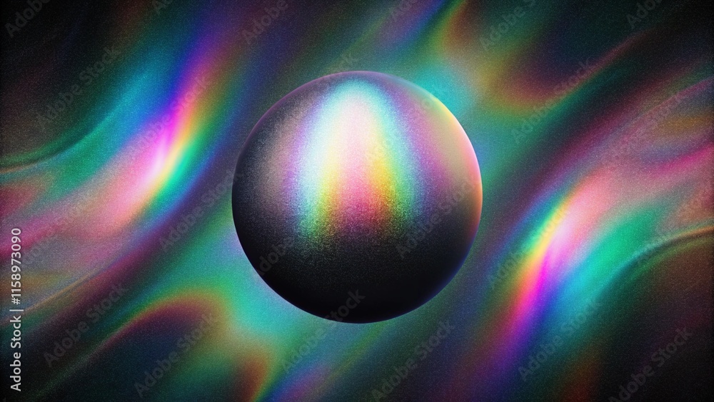 Aufkleber abstract black pastel holographic blurred grainy gradient background texture. black and white digita