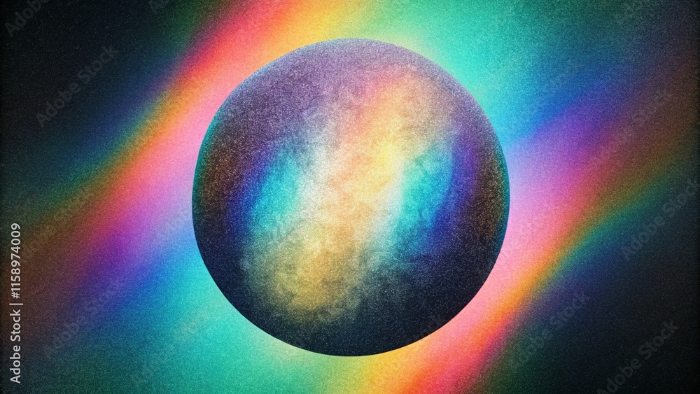 Aufkleber abstract black pastel holographic blurred grainy gradient background texture. black and white digita