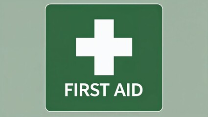 Obraz premium First Aid Sign