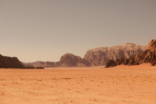 landscape in the desert