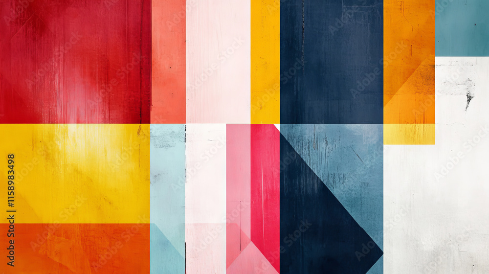 Poster abstract background rectangular gradient color. vector geometric design