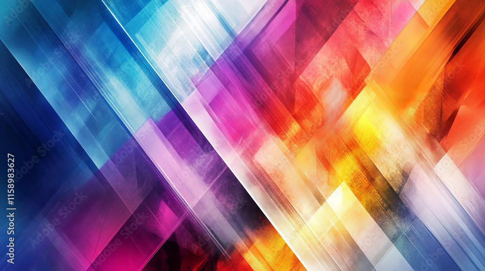 Poster abstract background rectangular gradient color. vector geometric design