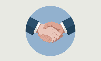 Business people hand shake for business deal, partnership of bonding in business, Shaking hand icon in dealing business of organization friendship.