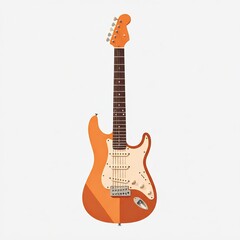 Obraz premium acoustic guitar isolated on white