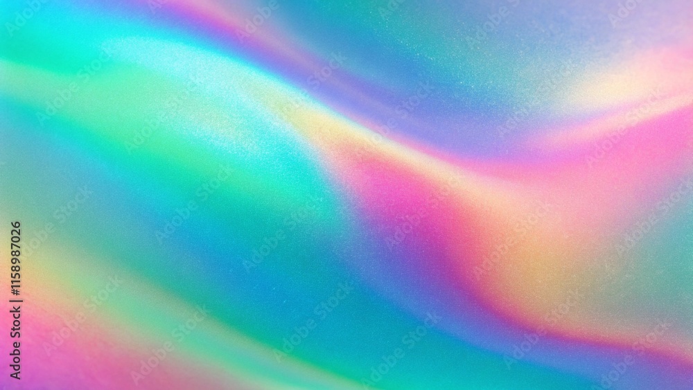 Poster abstract pastel holographic blurred grainy gradient background texture. colorful digital grain soft 