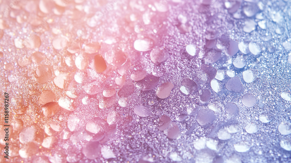 Poster beautiful colorful droplets create a vibrant and textured background in soft focus