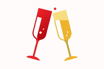 Elegant Wedding Glassware – Gold and Silver Champagne Flutes Design