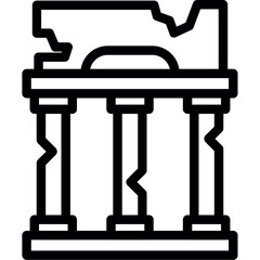 Ancient Ruins Icon