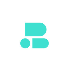 icon B abstrack green tosca