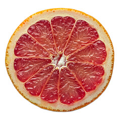 Vibrant Ruby Red Grapefruit Slice 
