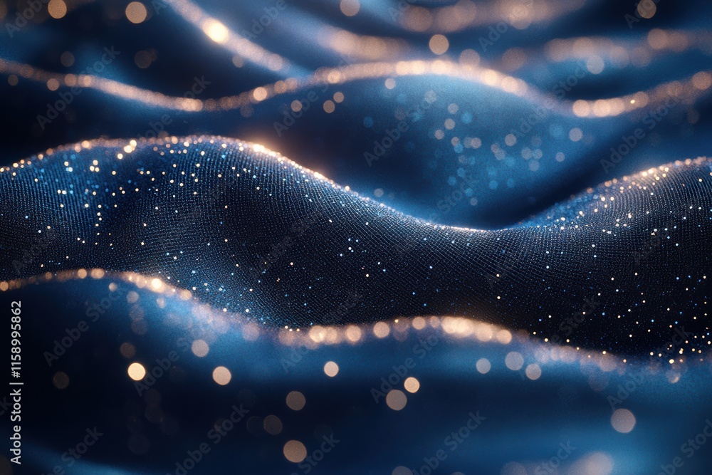 Aufkleber textured mesh background with sparkling light effects creates an ethereal atmosphere