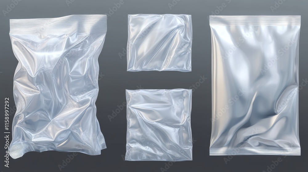 Aufkleber plastic vinyl wrap with wrinkles and overlay effect on transparent background. realistic 3d vector i