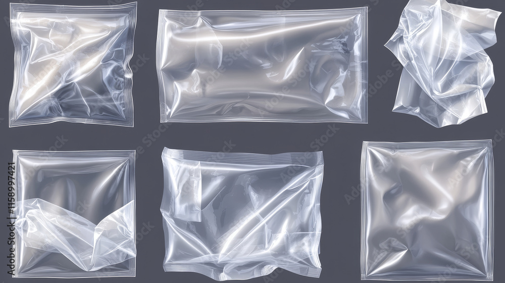 Aufkleber plastic vinyl wrap with wrinkles and overlay effect on transparent background. realistic 3d vector i