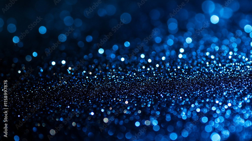 Poster sparkling blue glitter background creates a mesmerizing effect ideal for creative projects and digit