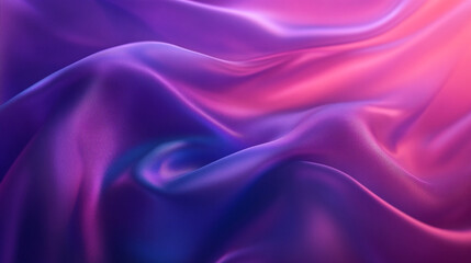 Fototapeta premium Colorful silk fabric draping softly under gentle light at dusk creating a serene and luxurious atmosphere