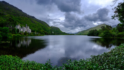 View of Kylemore Abbey, Connomara, Co Galway, Ireland
