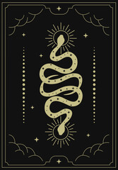 Tarot snake black