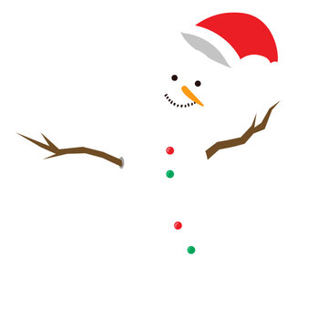 Snowman vector