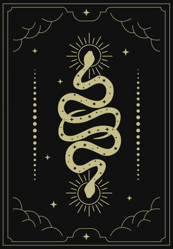 Tarot snake black