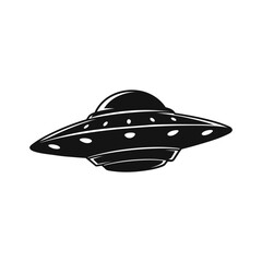 UFO silhouette graphic illustration 