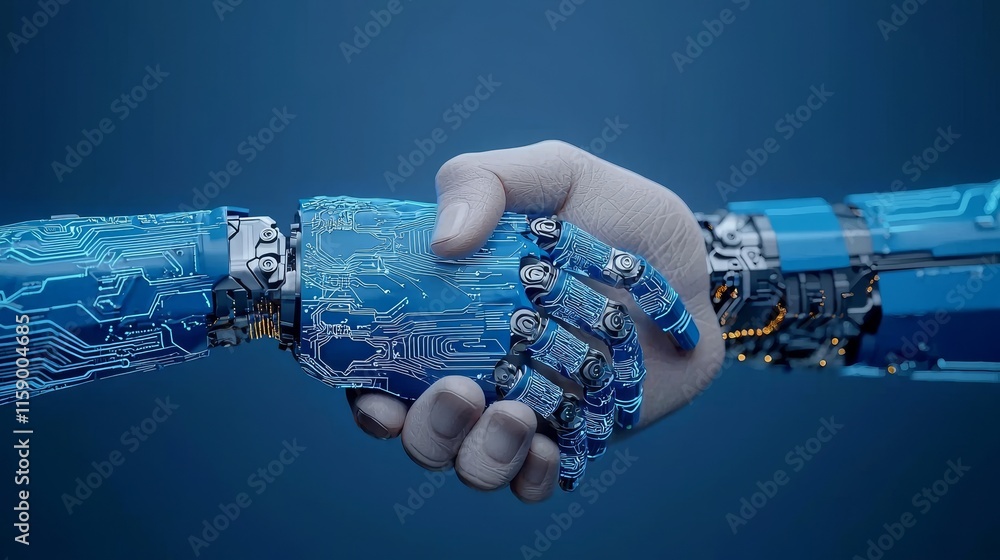 Poster a person engages with an ai stock virtual assistant chatbot, focusing on ai stock prompt engineering