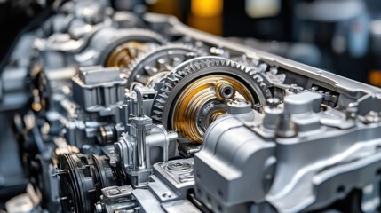 Detailed View of Precision Engine Components in Modern Machinery