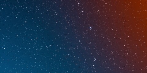 Obraz premium Starry Night Sky Gradient Background