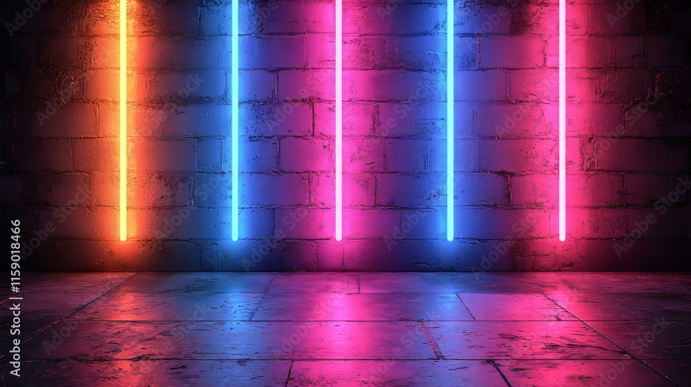 Wall mural light backdrop featuring abstract rays and a glowing energy pattern