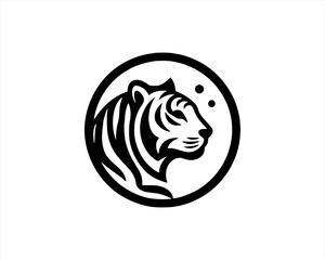 Tiger logo design vector template.