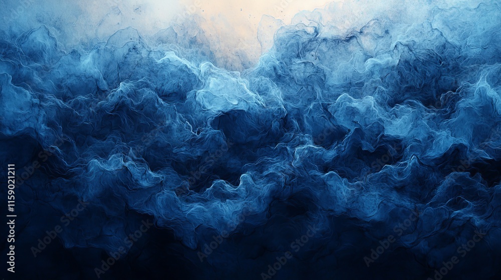 Aufkleber blue azure abstract watercolor background for creating textures in backgrounds and web banners