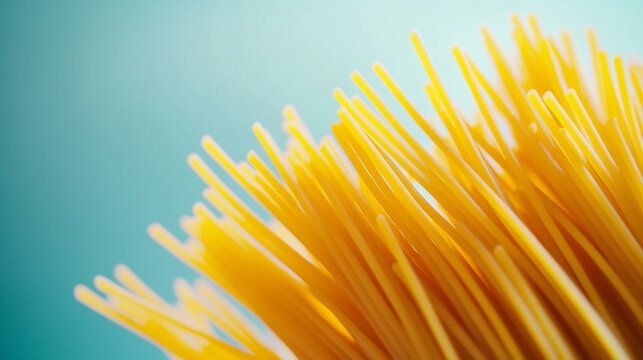 Celebrate National Spaghetti Day with a close-up of vibrant pasta strands - Powered by Adobe
