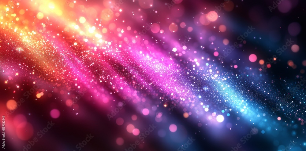 Poster abstract background illustration featuring rainbow gradient lines. ideal for creating a design templ